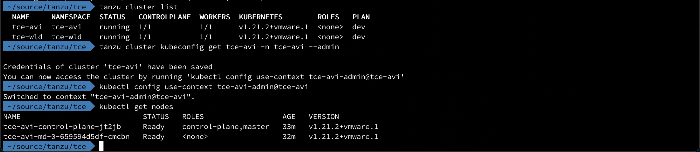 TCE cluster