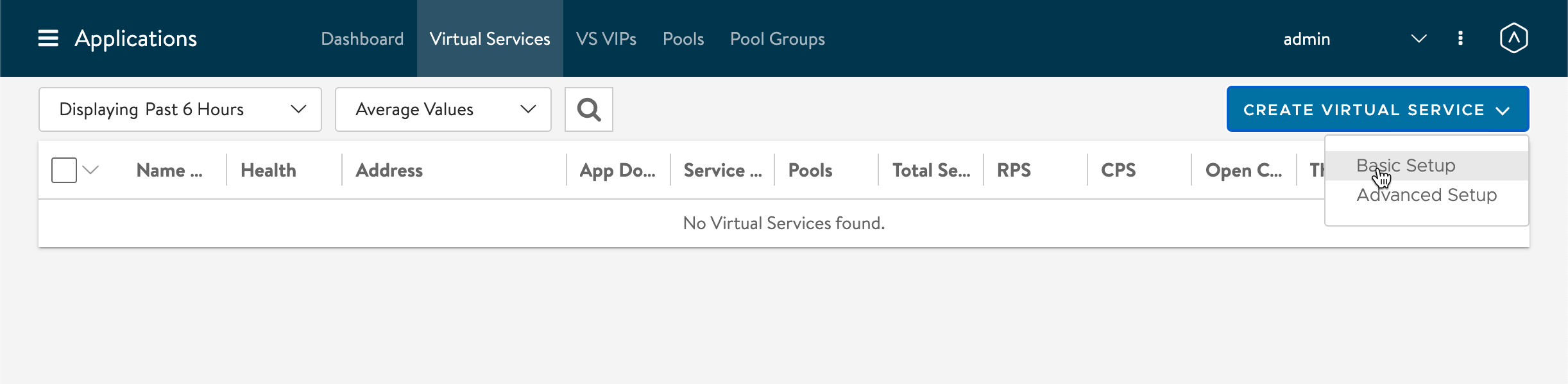 Create Virtual Service