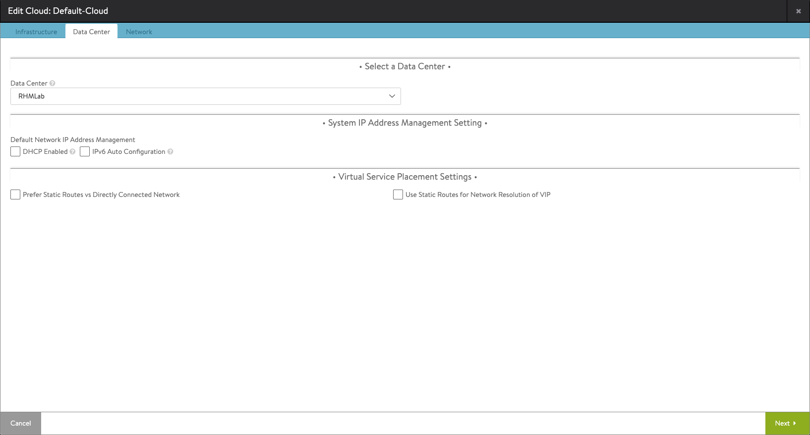 Cloud Infrastructure data center