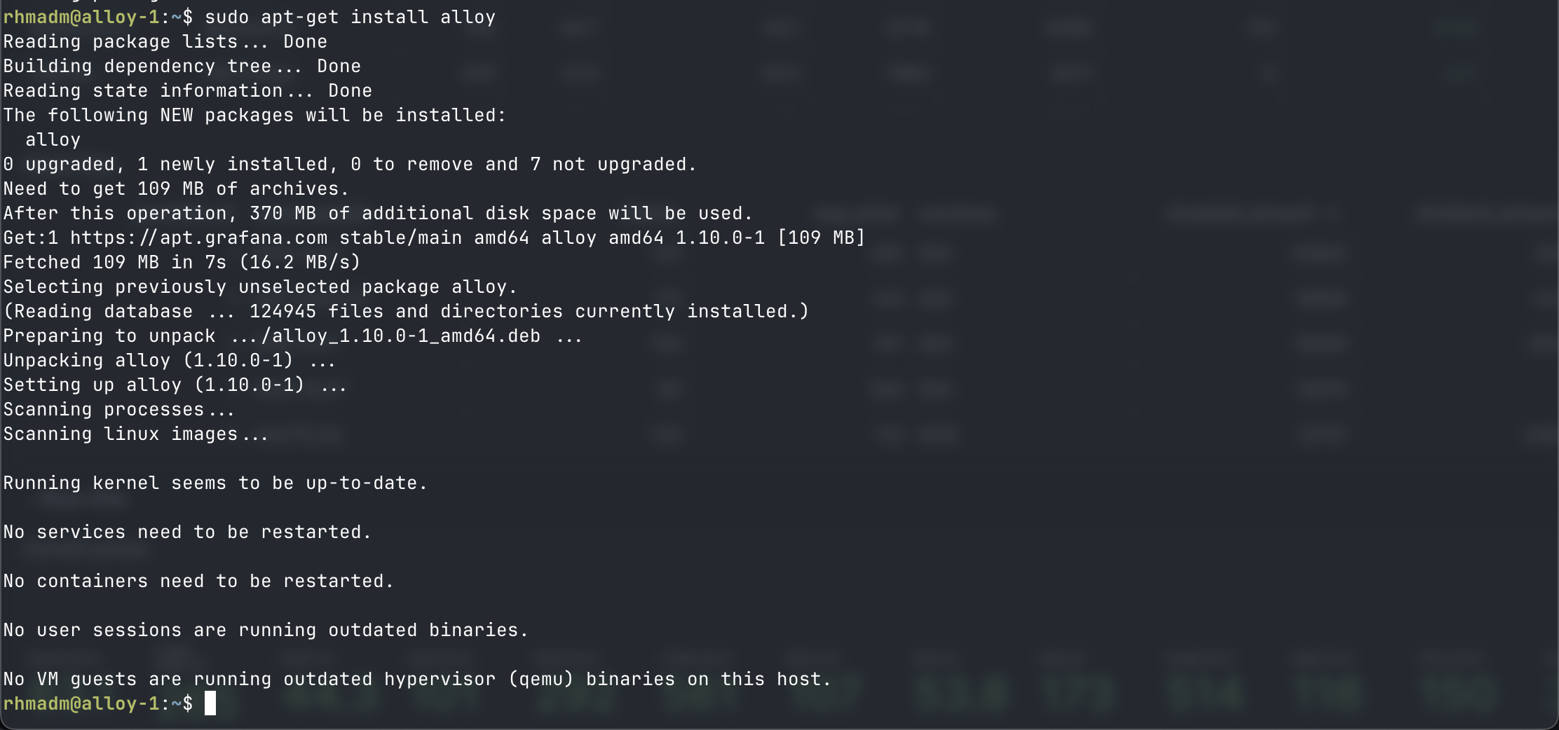 Install Alloy from apt repository