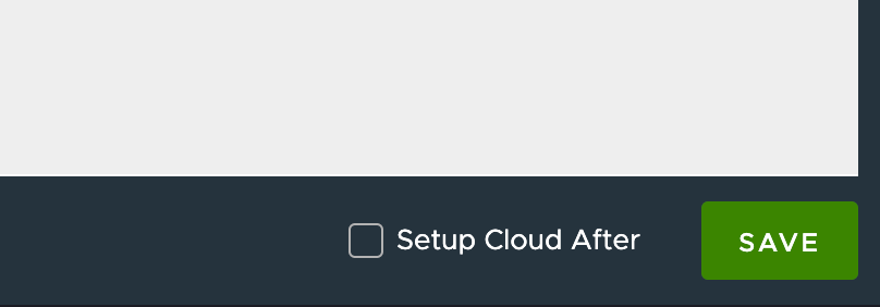 Setup default cloud