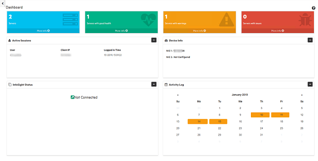 Overview dashboard