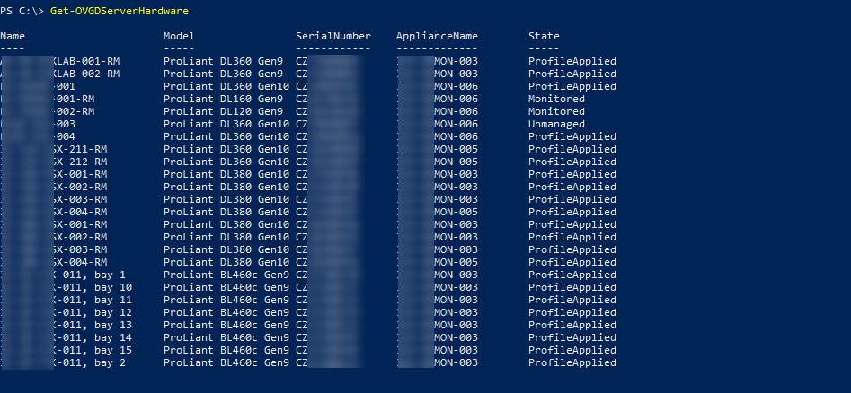 List Server Hardware