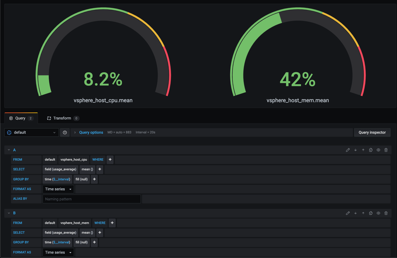 Vsphere Performance Telegraf Influxdb And Grafana 7 More Dashboard Images