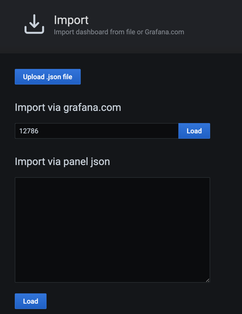 Add ID of grafana.com dashboard