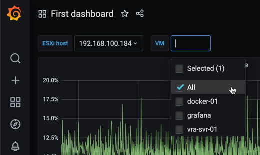 VM variable single host