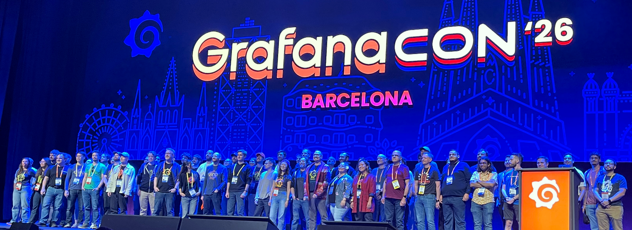 GrafanaCON close, picture found on LinkedIn
