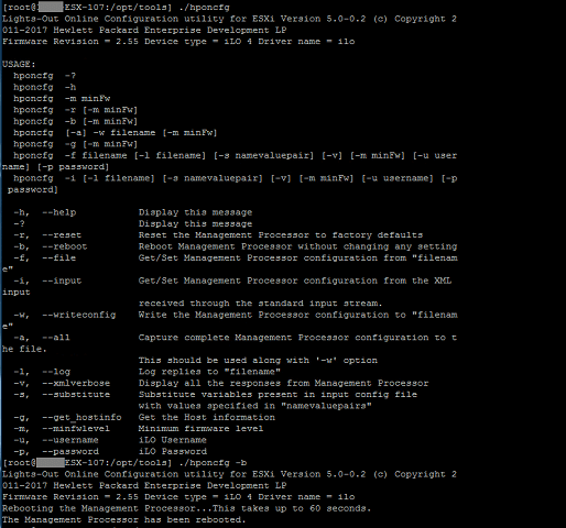 HPE ilo config tool