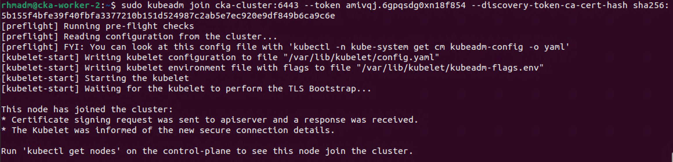 Add second node to cluster