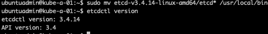 Running etcdctl from os