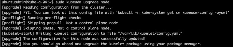 Upgrade kubeadm on worker node
