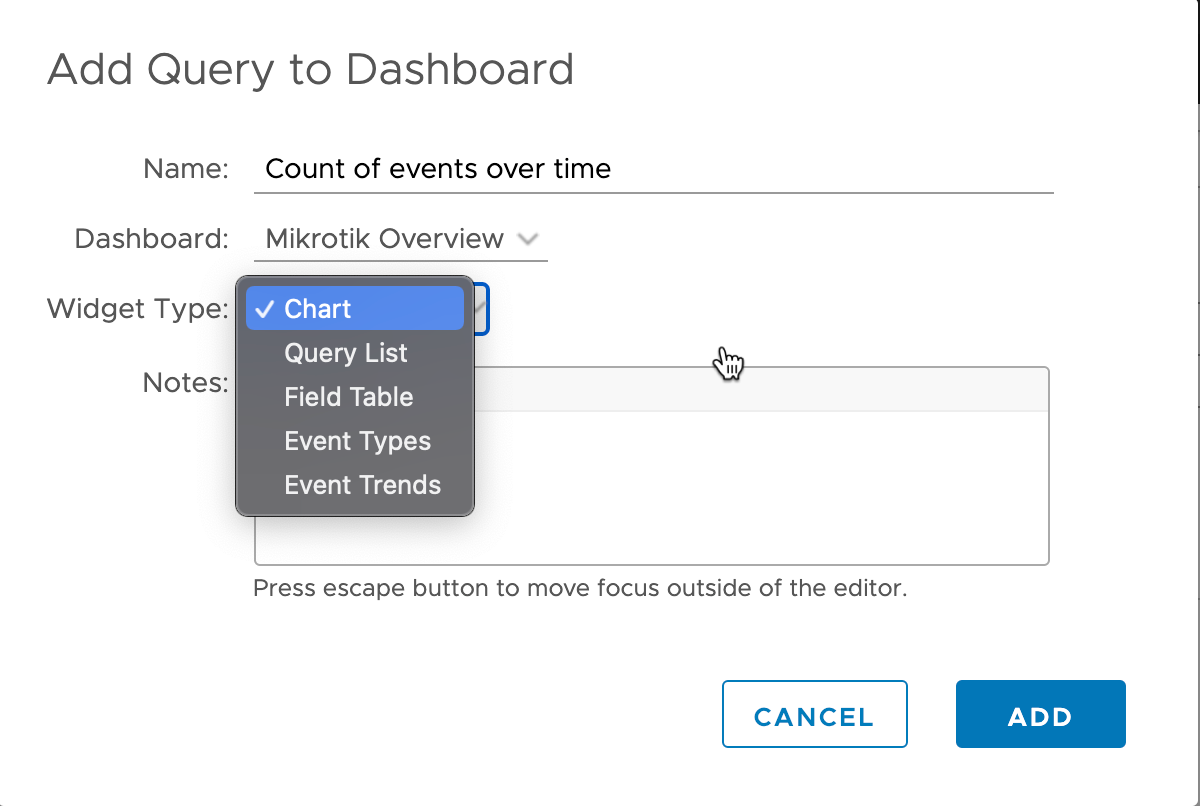 Building a vRealize Log Insight dashboard | rudimartinsen.com