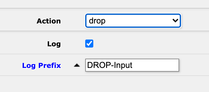 Log the action and set a prefix