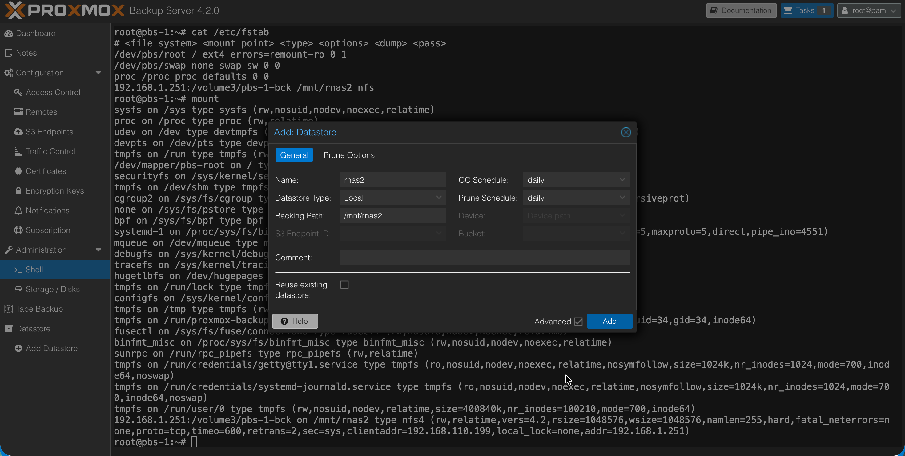 Add datastore