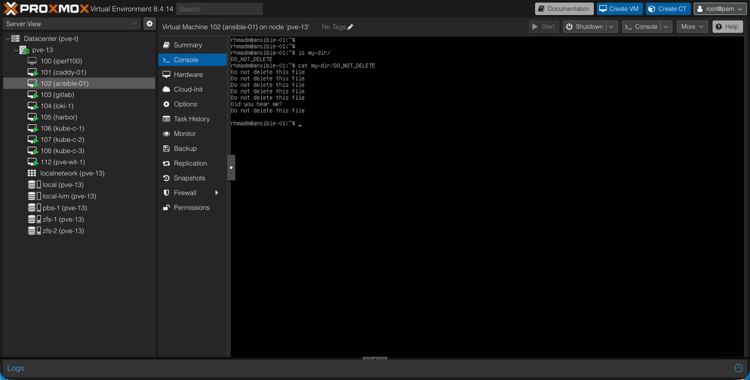 File added to VM