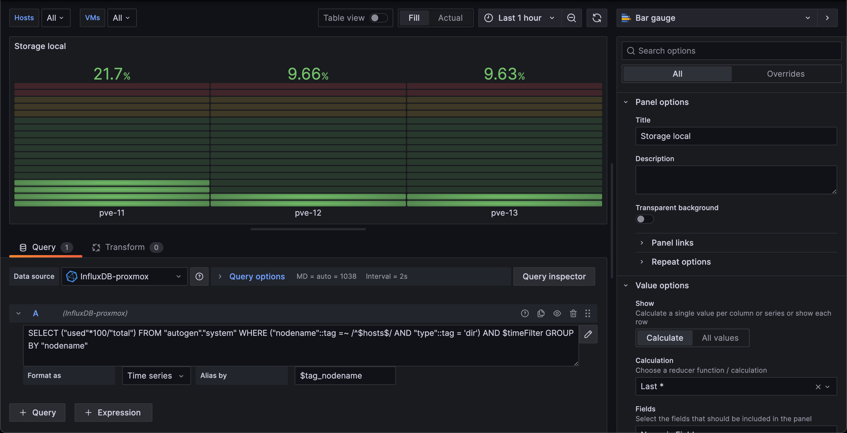 Local storage utilization