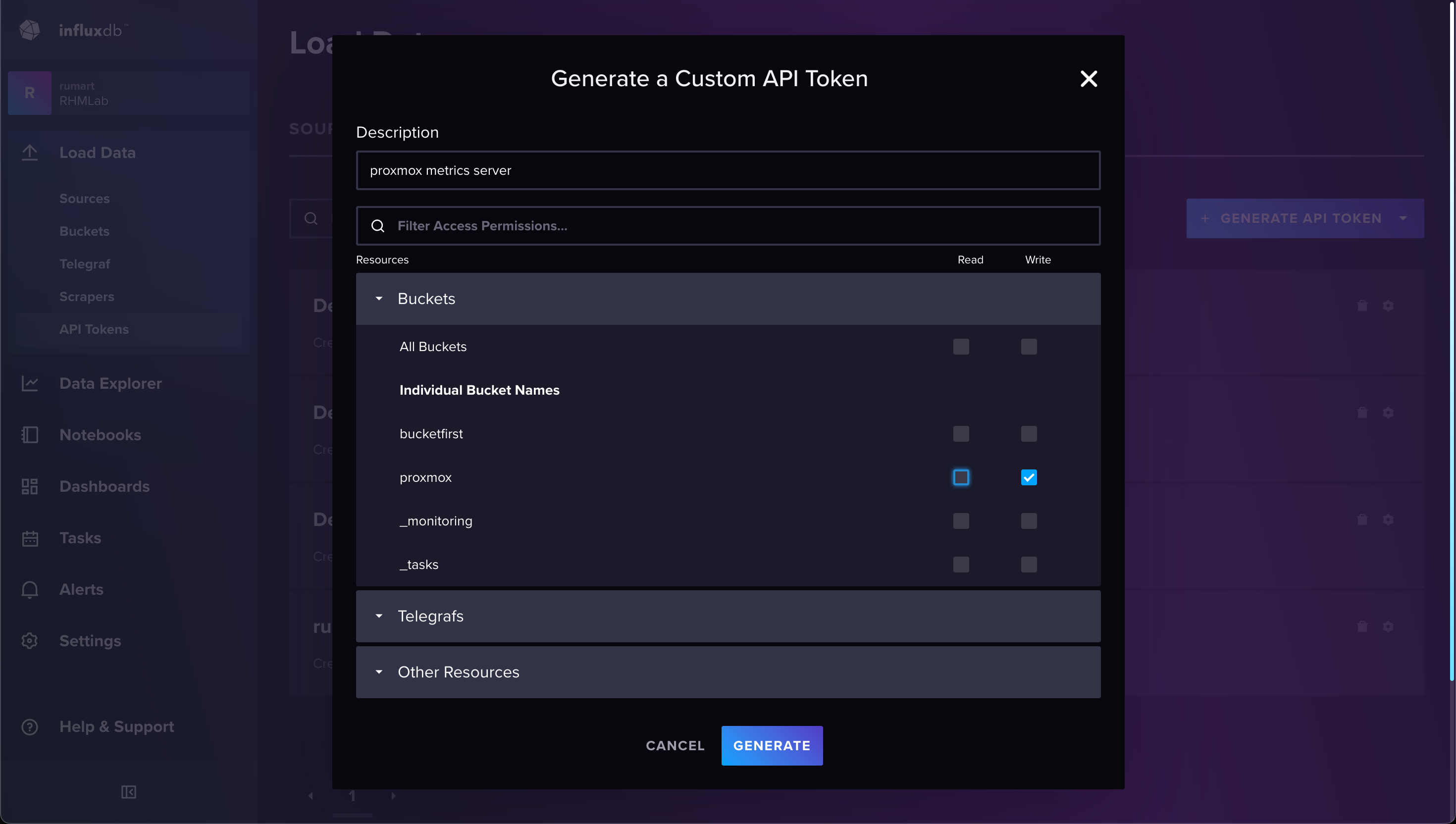 Create token