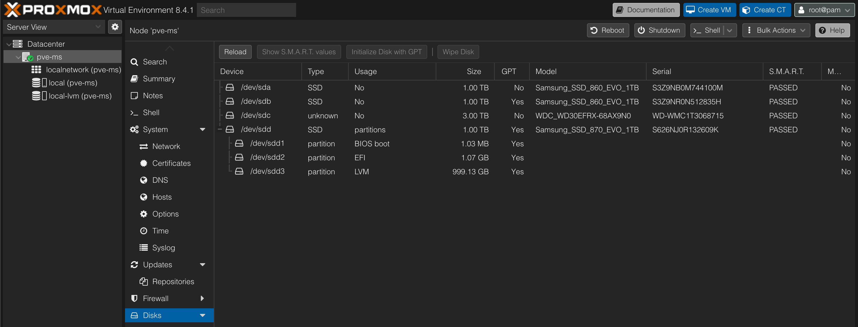 Host storage devices
