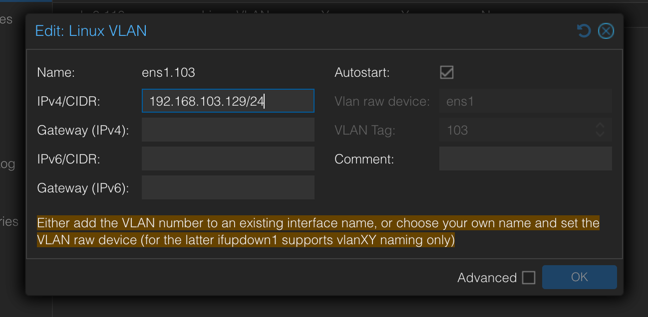 Configure NIC