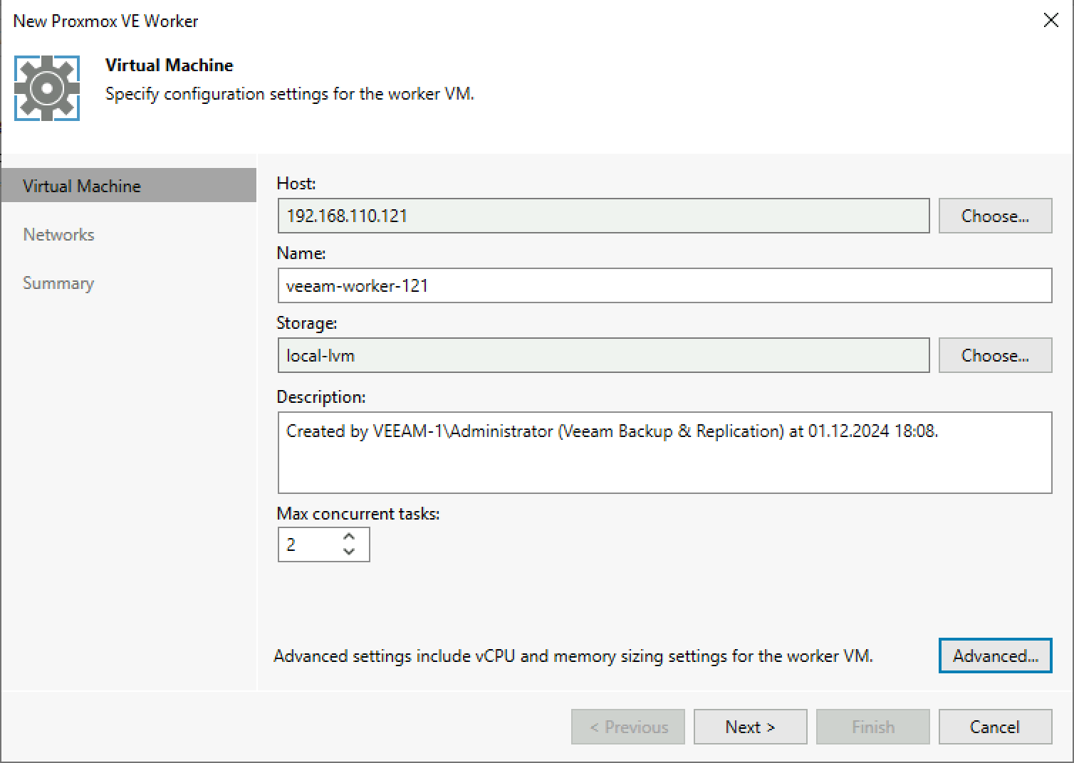 Worker settings