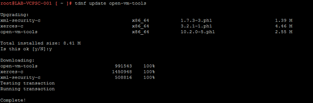 Update VM tools