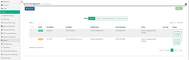 Server Management overview