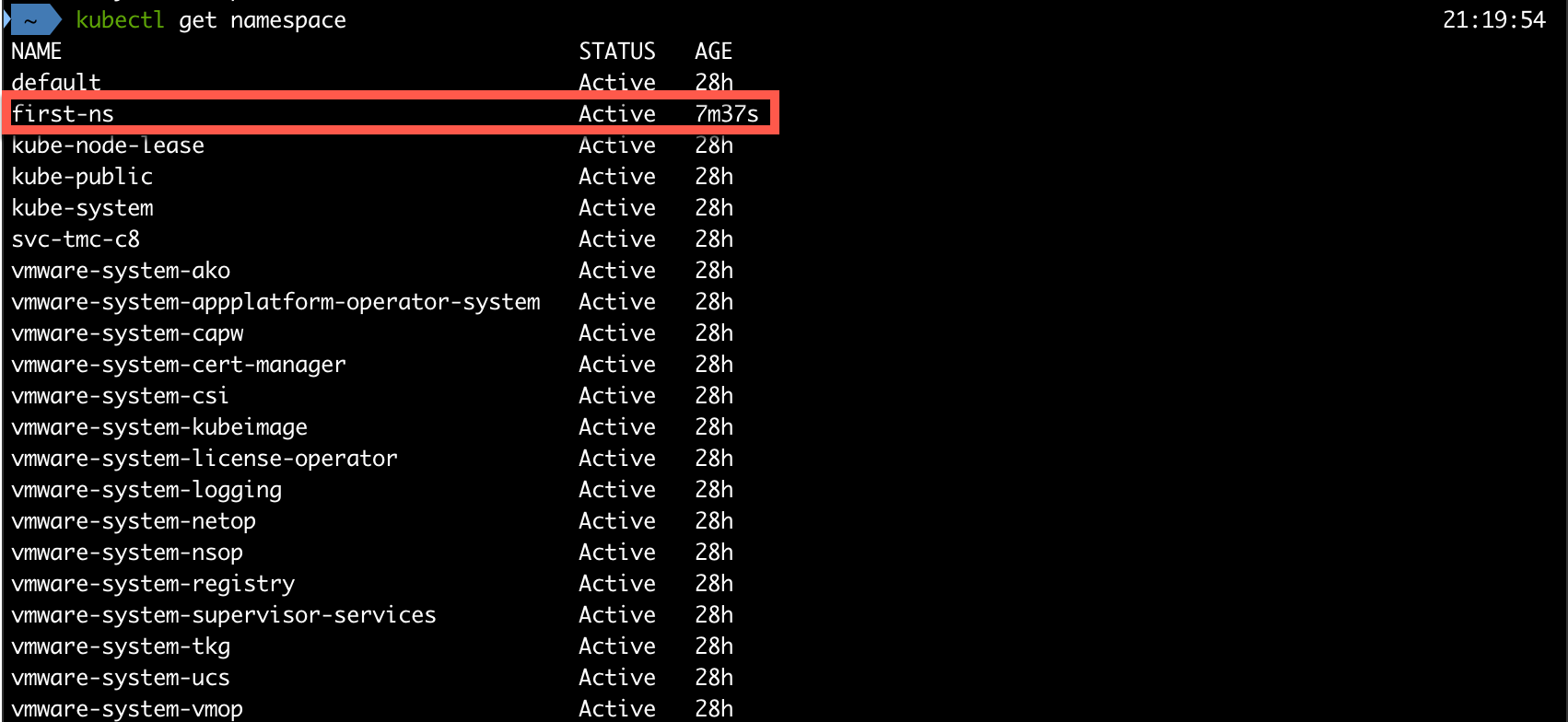 Kubernetes namespaces