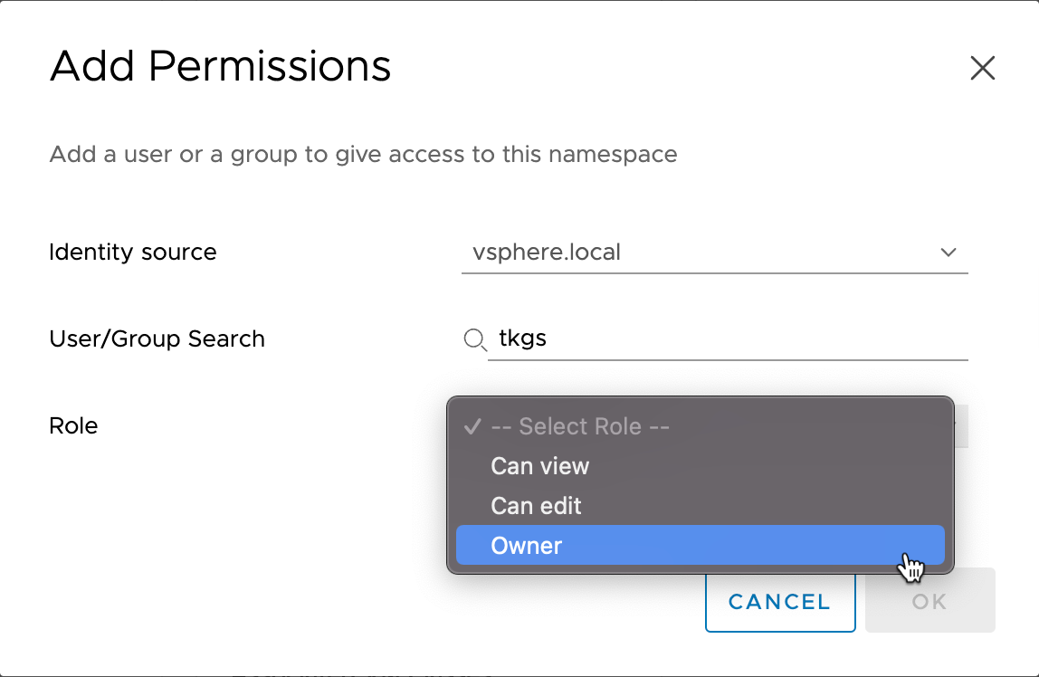 Add permissions