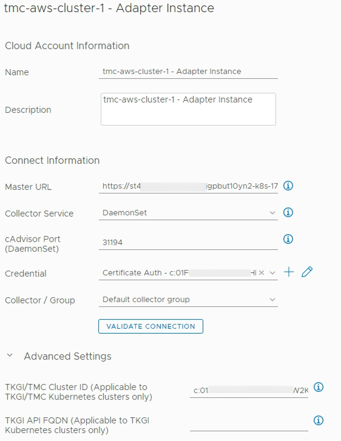 TMC cluster adapter